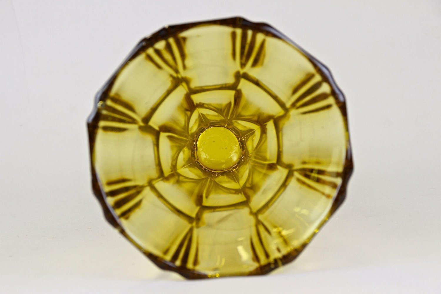 Lot de portes couteaux verre teinté orange vintage - Arts de la table