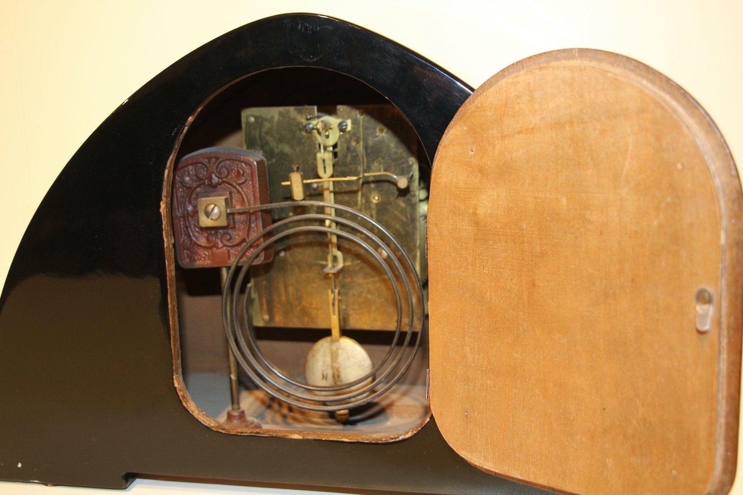 Art Deco Makassar and Nickel Table Clock, Netherlands, 1925 for sale at ...