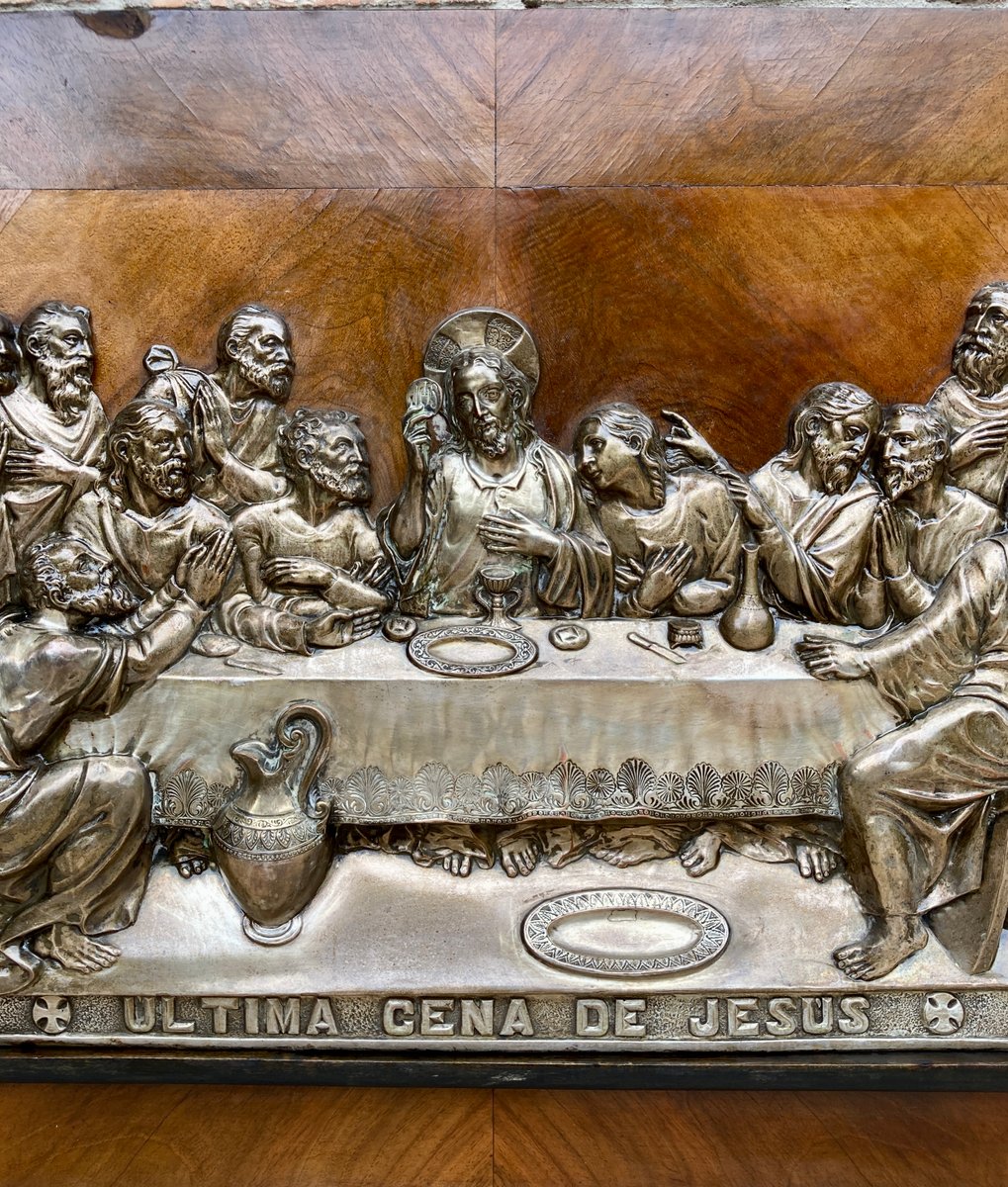 The Last Supper, 20th Century, Metal Relief for sale at Pamono