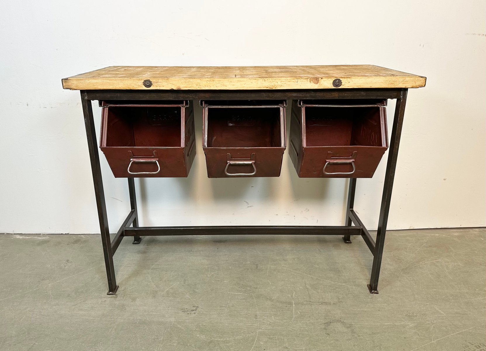 Table Haute Pivotante 360° Avec Tiroirs - Ilot De Rangement Pour Cuisine/Salon - Noir 138-209 Cm