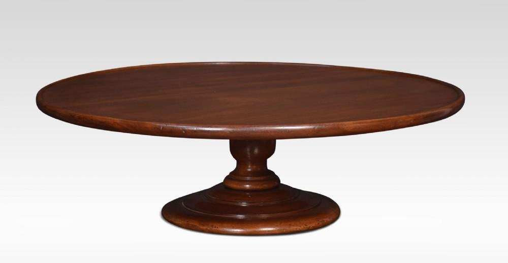Large Mahogany Lazy Susan, 1890s for sale at Pamono