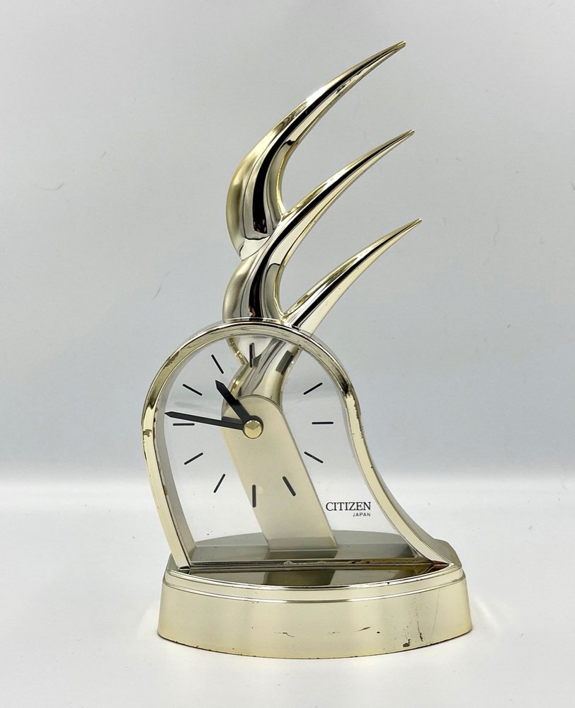 Postmodern Japan Citizen Table Clock, 1980s for sale at Pamono