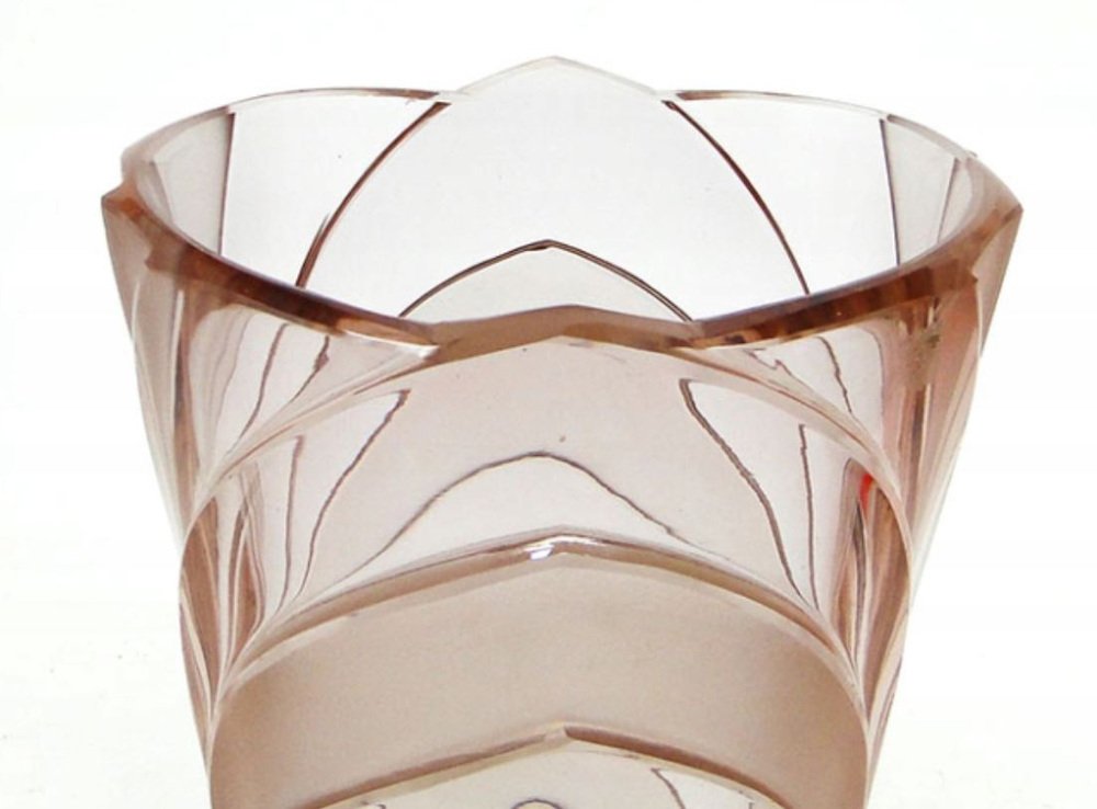 Art Deco Vase from Moser, Czechoslovakia, 1930s for sale at Pamono