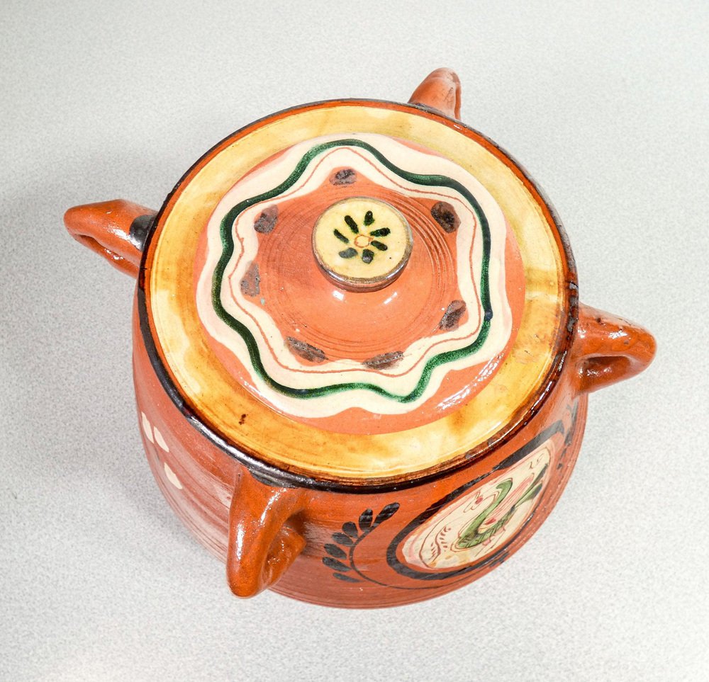Terracotta with Lid Vase by Renzo Igne for sale at Pamono