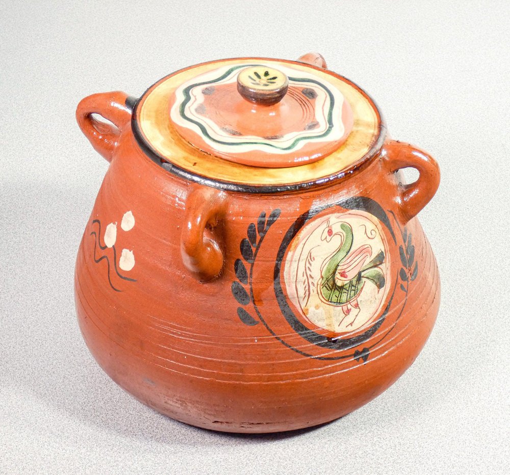 Terracotta with Lid Vase by Renzo Igne for sale at Pamono