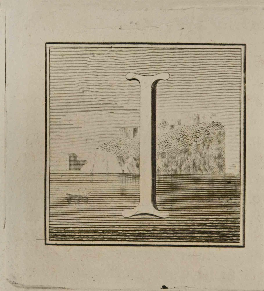 Luigi Vanvitelli, Letter of the Alphabet I, Etching, 18th Century for ...