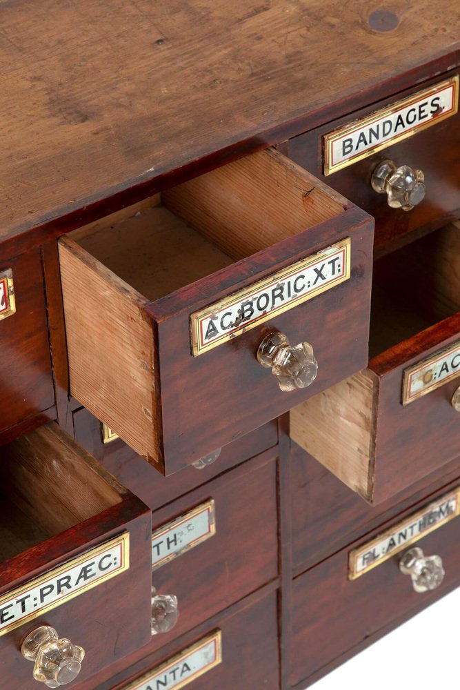 Antique Apothecary Drawers for sale at Pamono