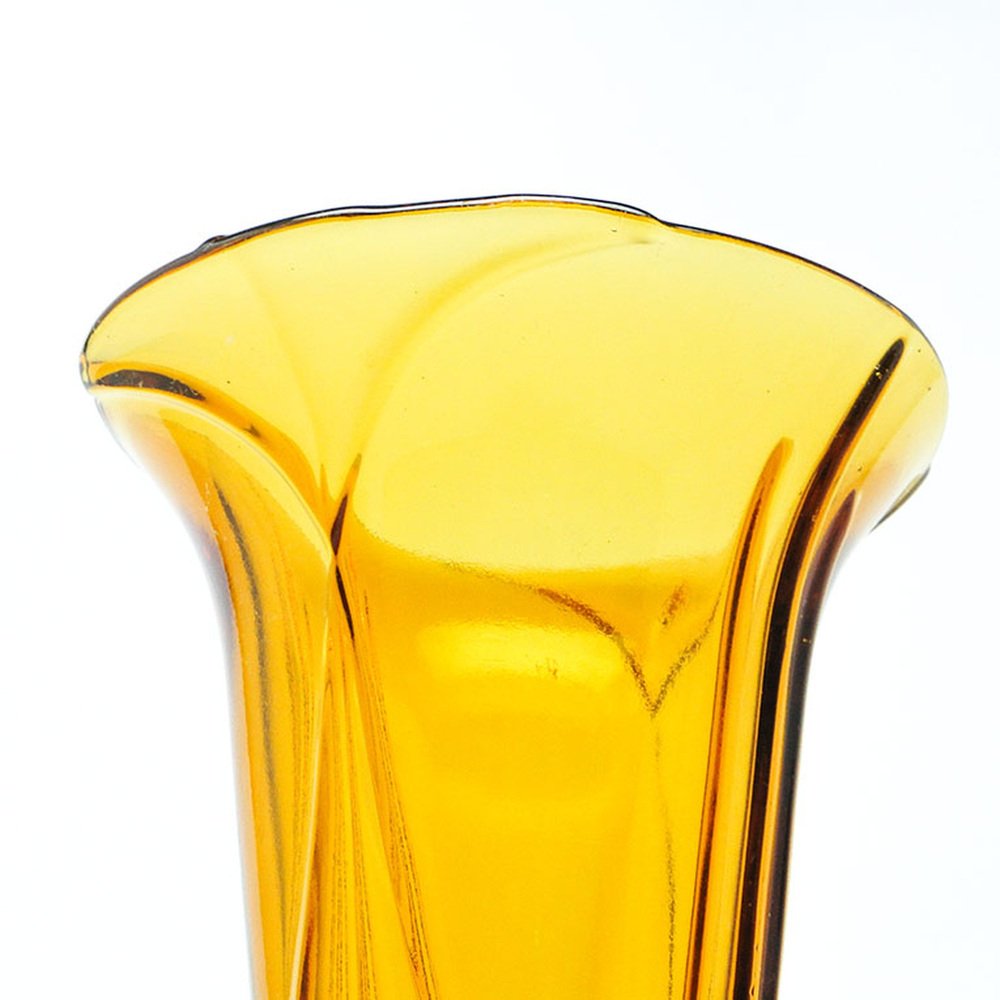 Art Deco Glass Vase from Val Saint Lambert, Belgium, 1950s for sale at