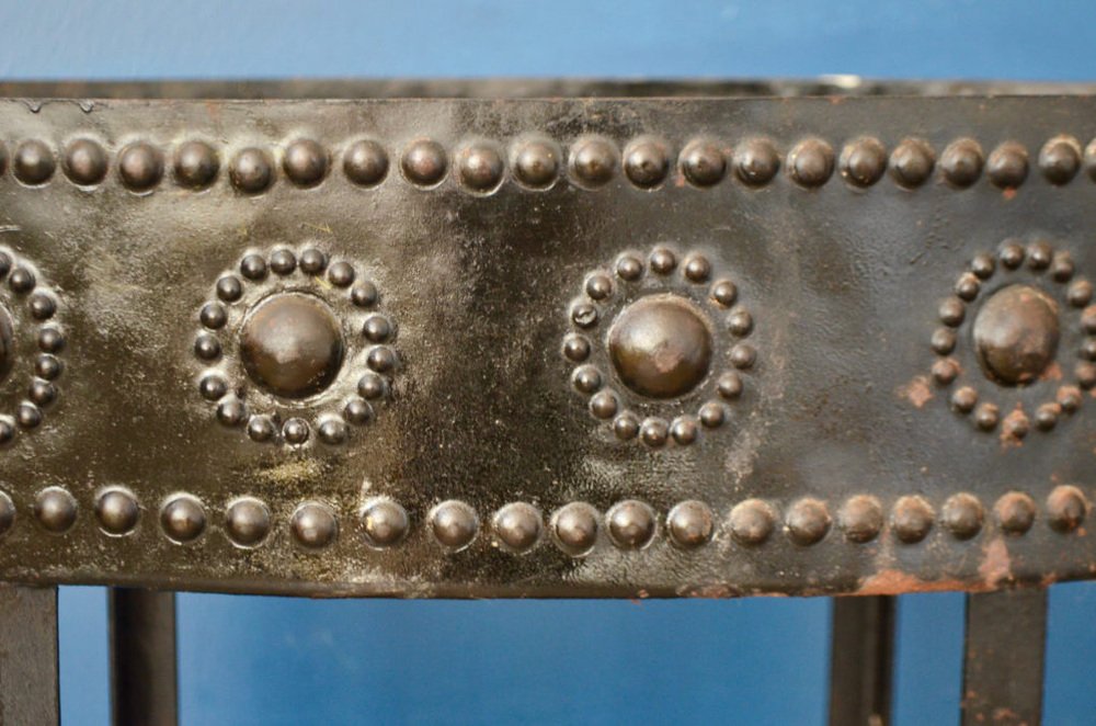 Large Antique Metal Planter for sale at Pamono