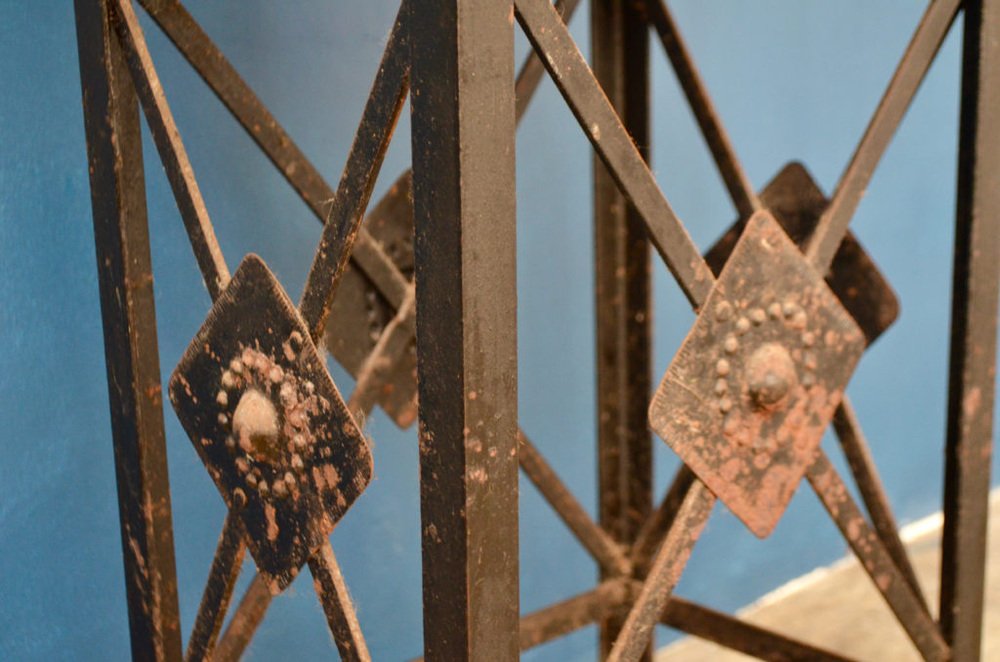 Large Antique Metal Planter for sale at Pamono