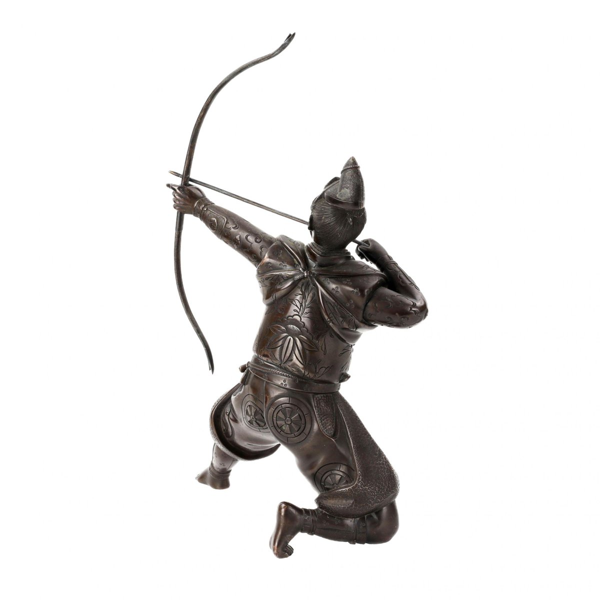 Japanese Bronze Figure of Samurai Archer, 1800s for sale at Pamono