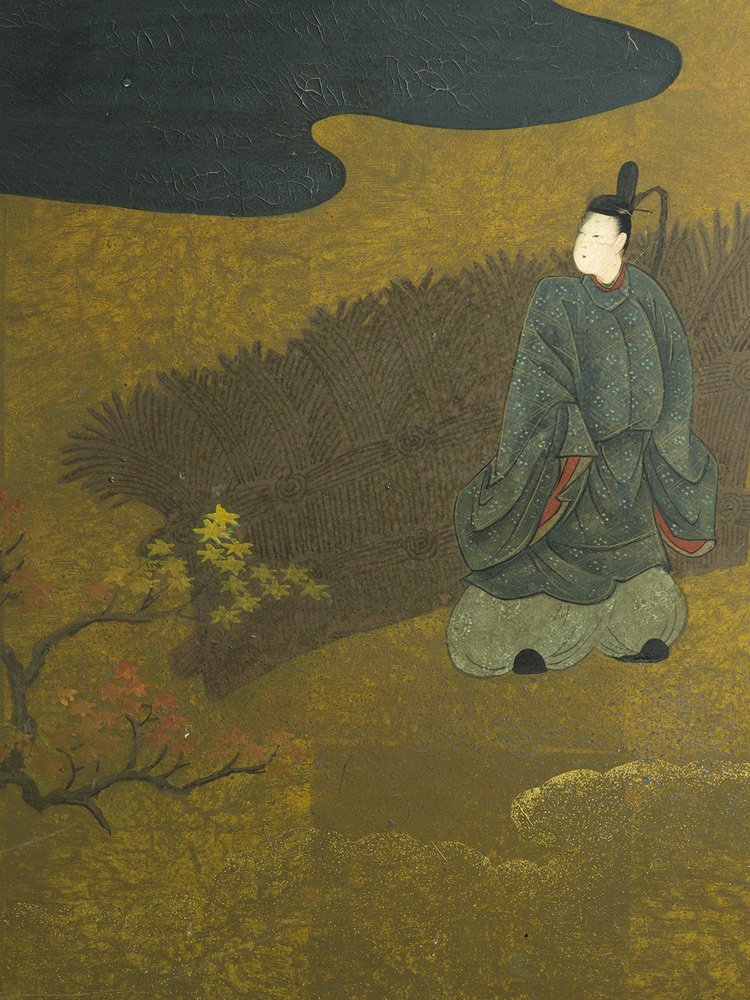 Biombo de la escuela Tosa japonesa del siglo XVIII en venta en Pamono