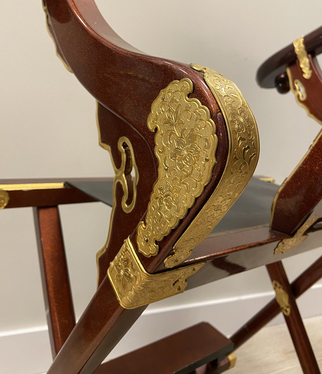 Folding Armchair or Monk Meditation Chair, 1930s for sale at Pamono