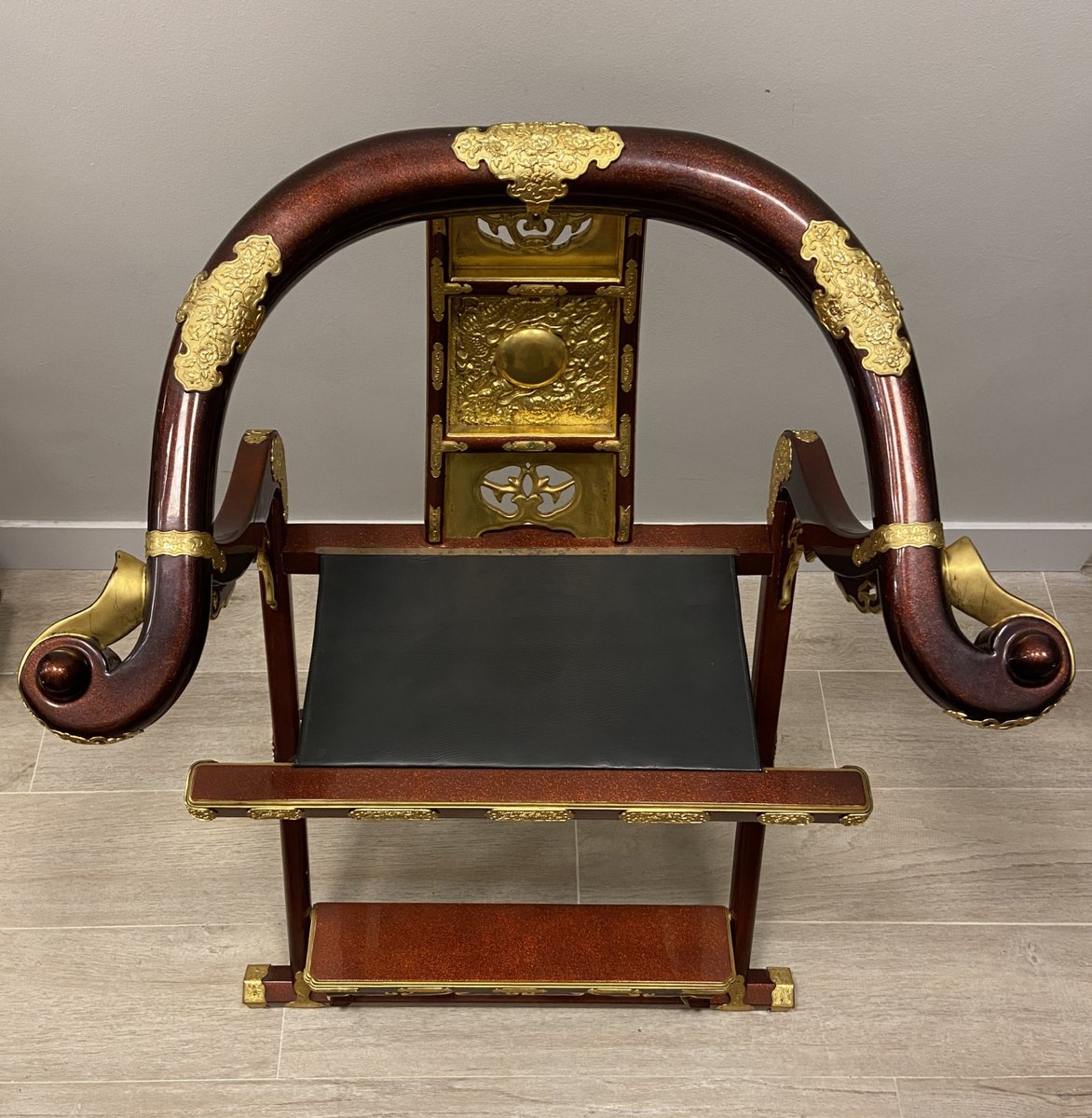 Folding Armchair or Monk Meditation Chair, 1930s for sale at Pamono