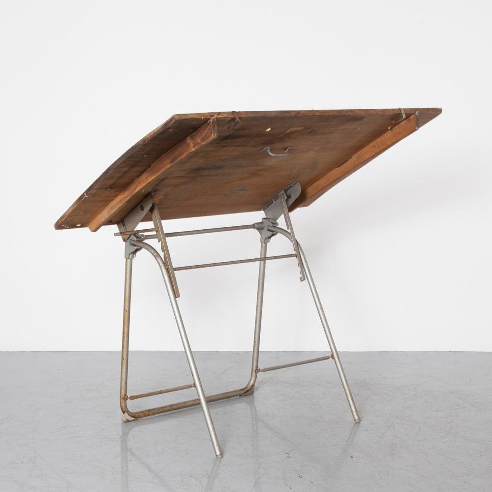Optima 3 Folding Drafting Table by Franz Kuhlmann, 1950s for sale at Pamono