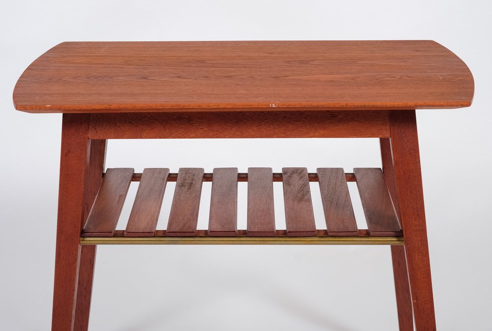 Christopher Knight Home Hilton Beistelltisch – Akazienholz, Klappbar, Teak-Finish, 54,6x34,9x40,6 Cm