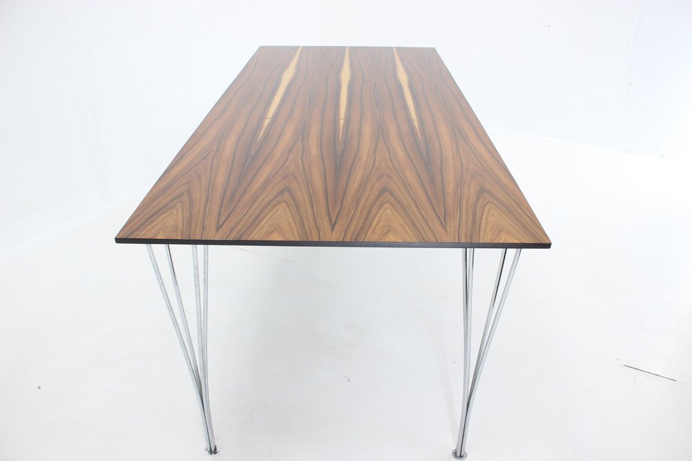 Rectangular Wood Veneer Dining Table by P. Hein, B. Mathsson & A
