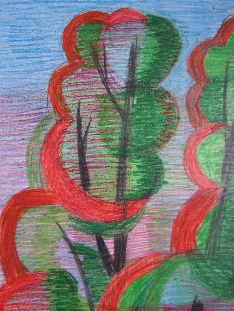 Anastasia Avraliova, Tree No. 2, 2022, Colored Pencil on Paper for sale