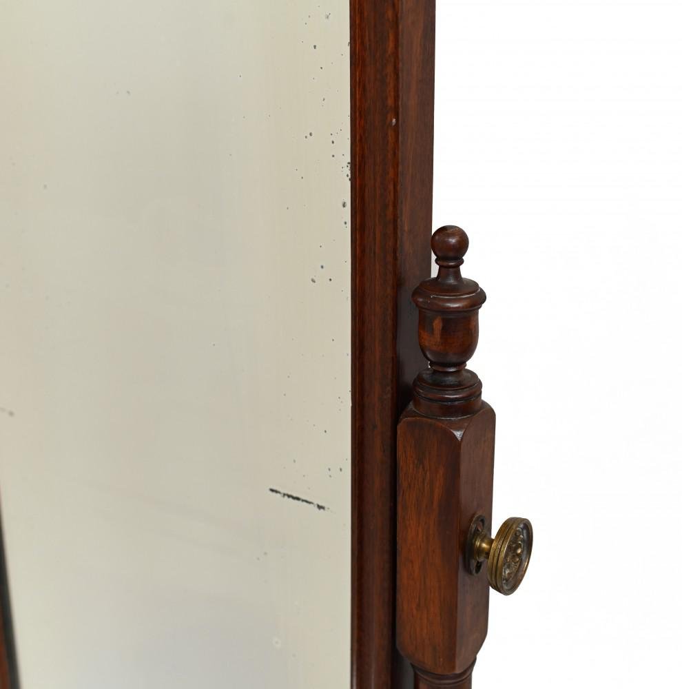 Georgischer Drehspiegel aus Mahagoni, 1890er bei Pamono kaufen