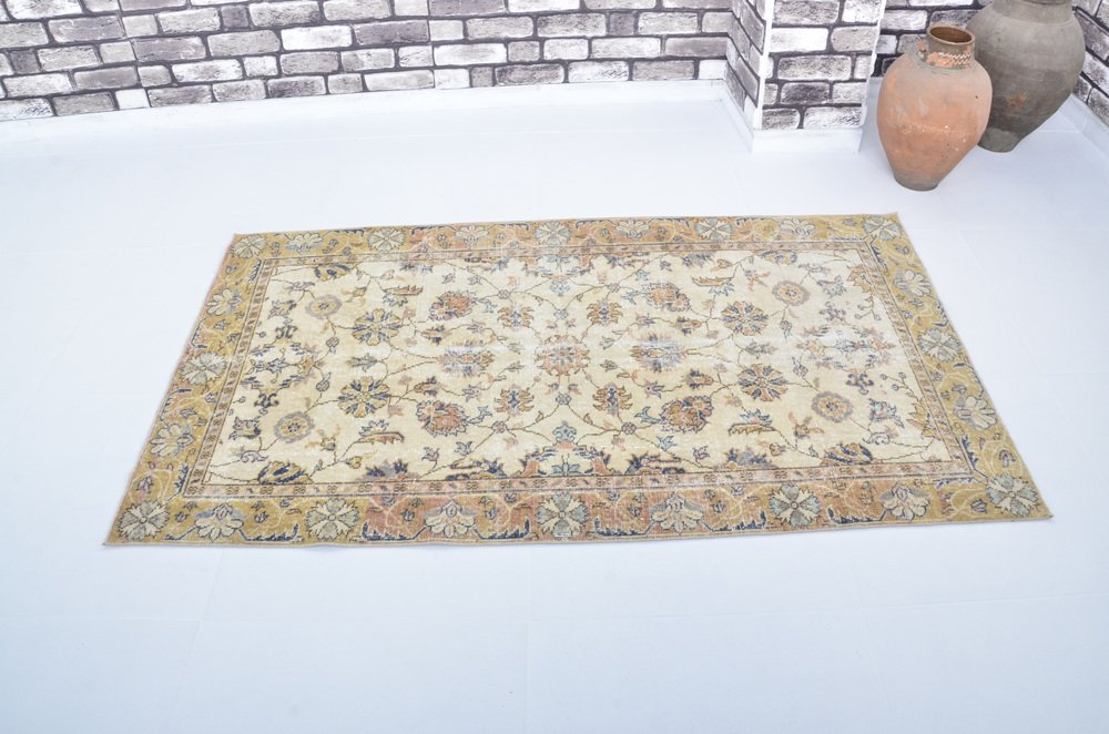 Vintage Turkish Handmade Area Rug for sale at Pamono
