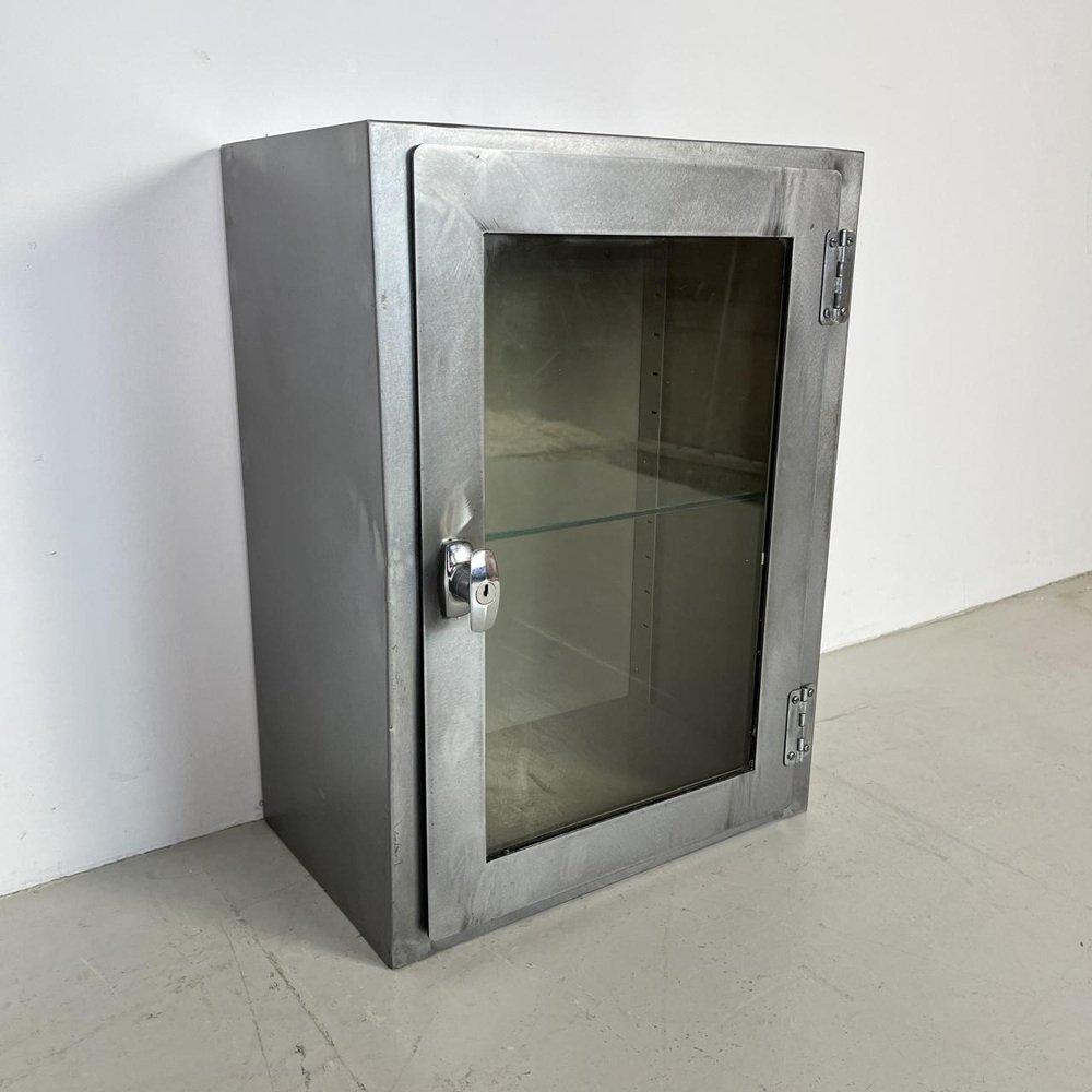 Stripped and Polished Steel Medicine for sale at Pamono