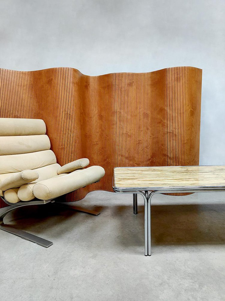 Vintage Bauhaus Style Coffee Table in Marble, 1970s for sale at Pamono