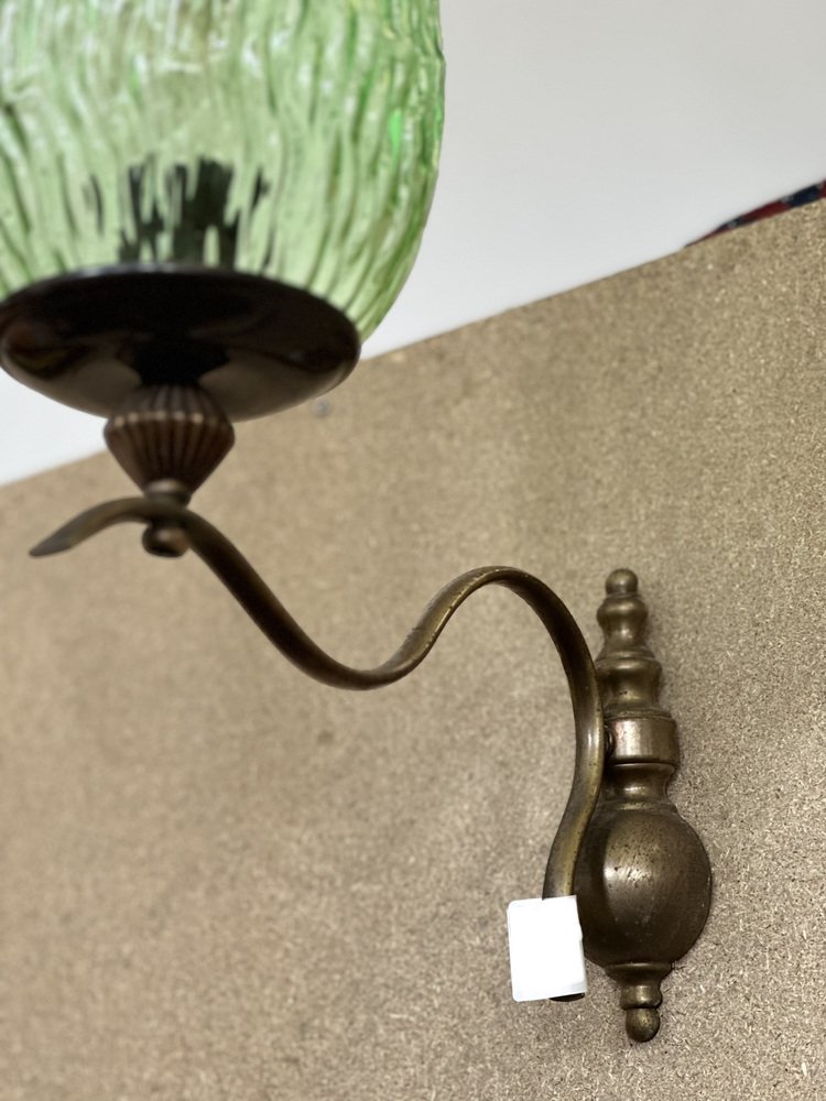 Green Murano Glass Wall Light, 1980s for sale at Pamono