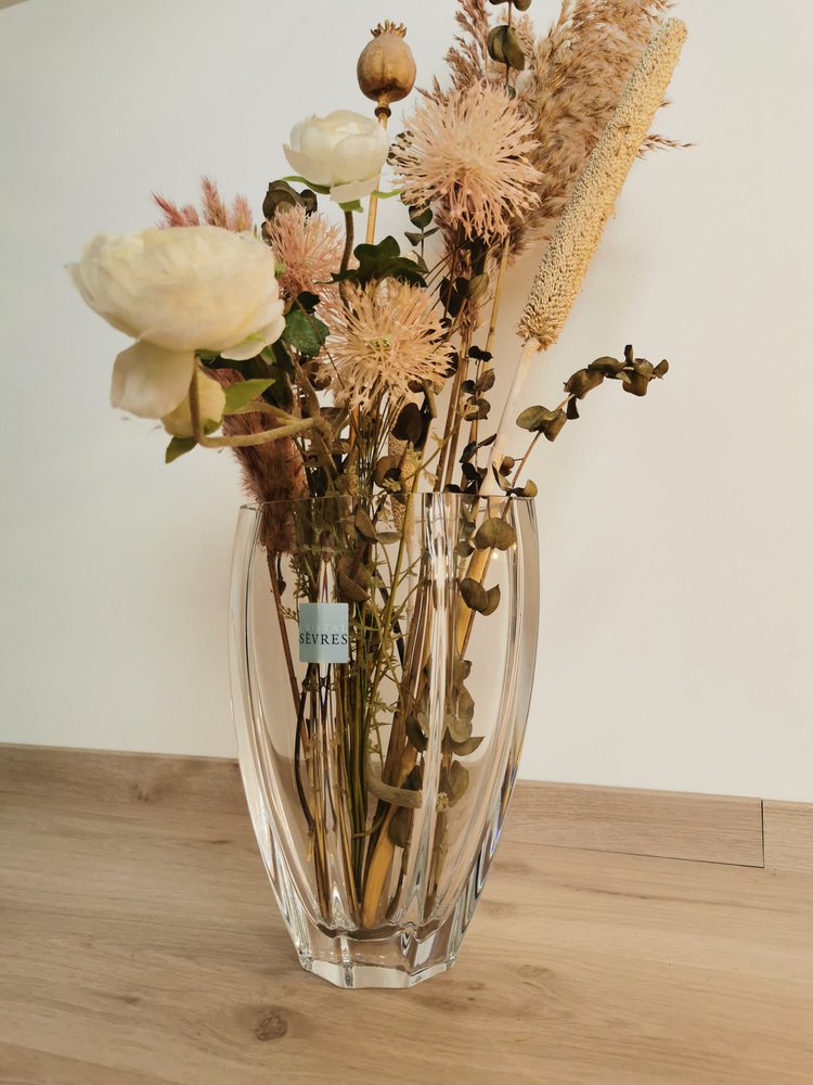 Modern Crystal Vase from S??vres for sale at Pamono