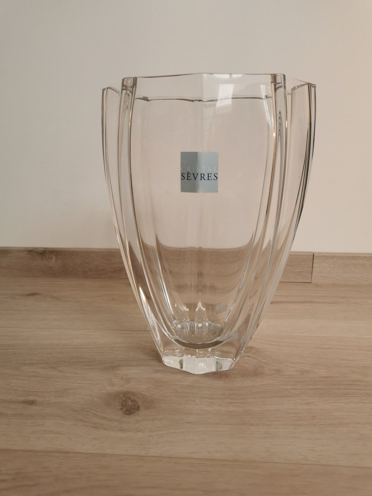 Modern Crystal Vase from Sèvres for sale at Pamono