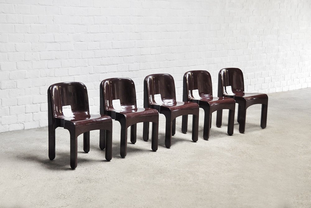 Chaises Modèle 4869 Universale par Joe Colombo pour Kartell, 1970s