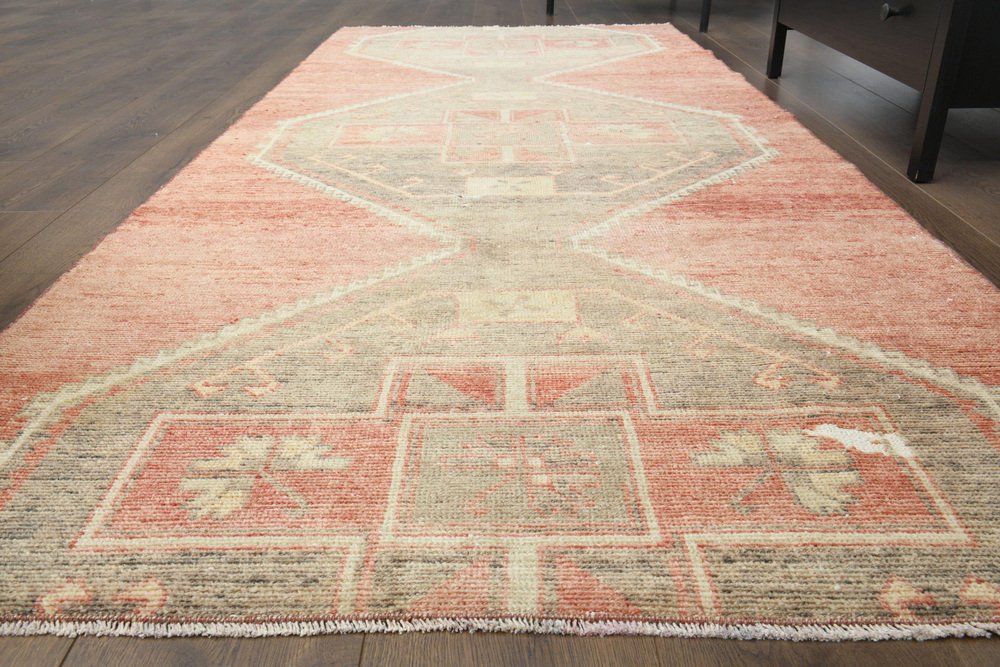 Vintage Turkish Wool Geometric Rug, 1960s for sale at Pamono