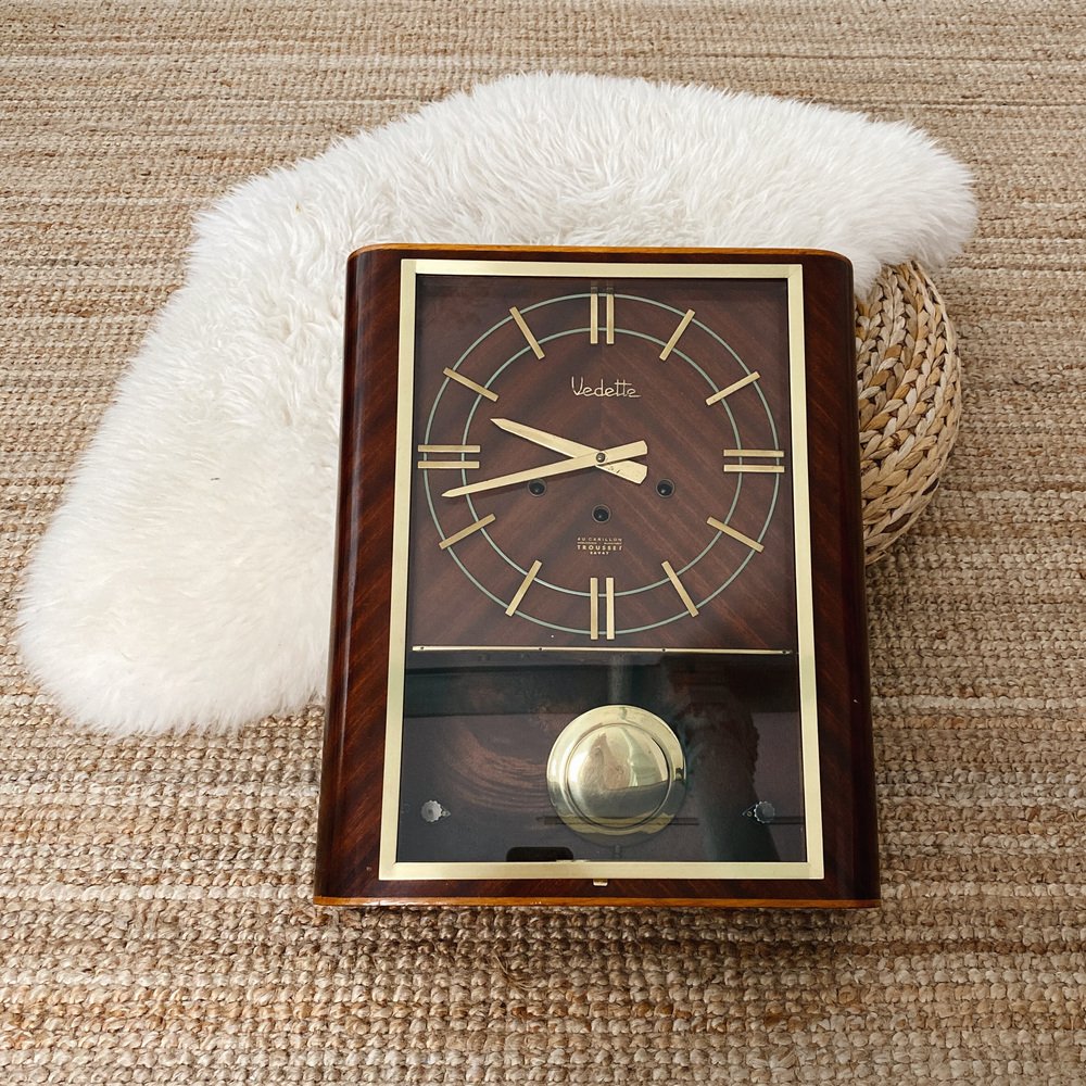 French Vedette Wall Clock, 1950s for sale at Pamono