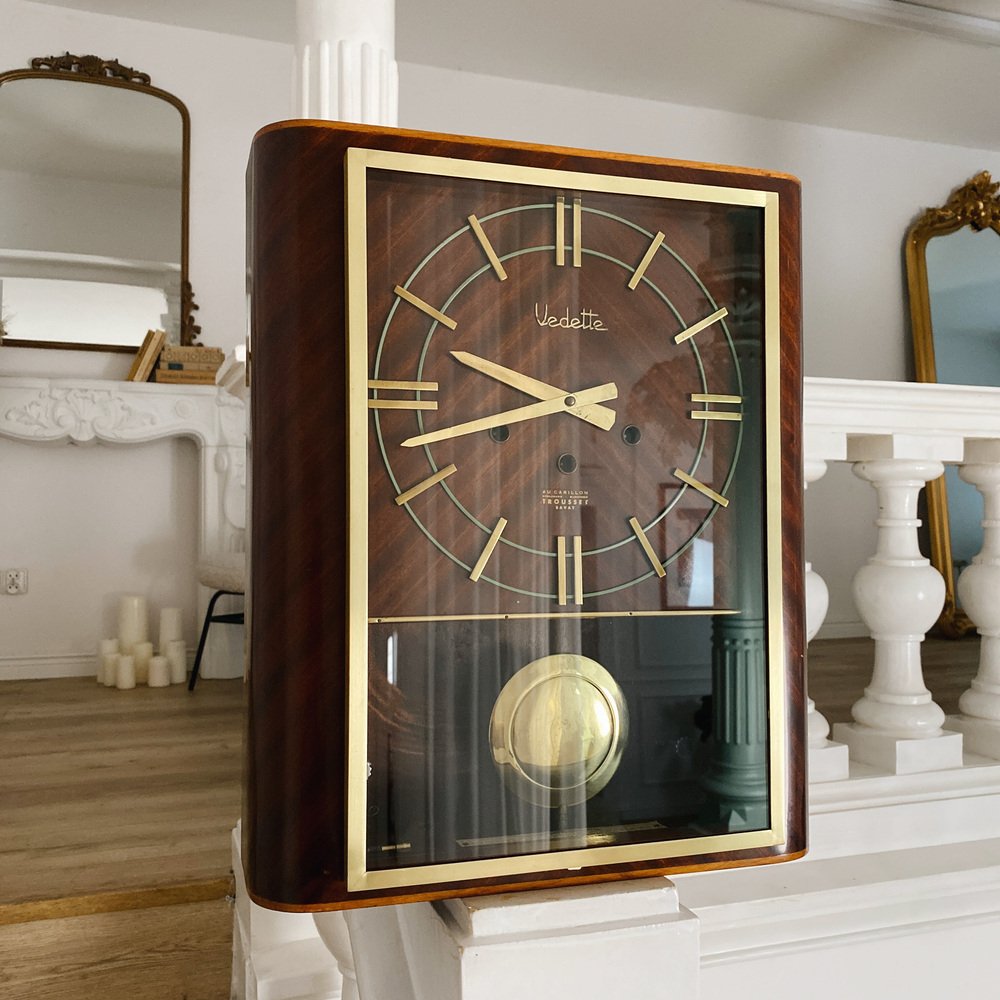 French Vedette Wall Clock, 1950s for sale at Pamono
