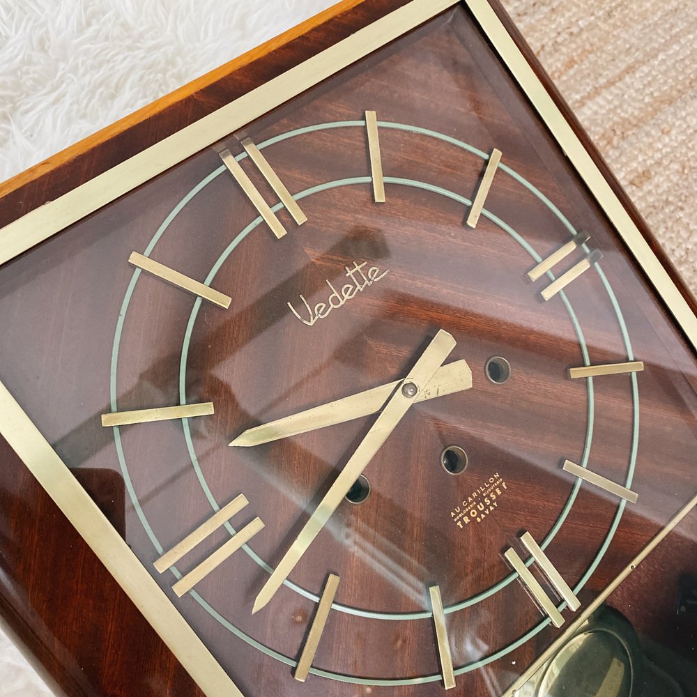 French Vedette Wall Clock, 1950s for sale at Pamono
