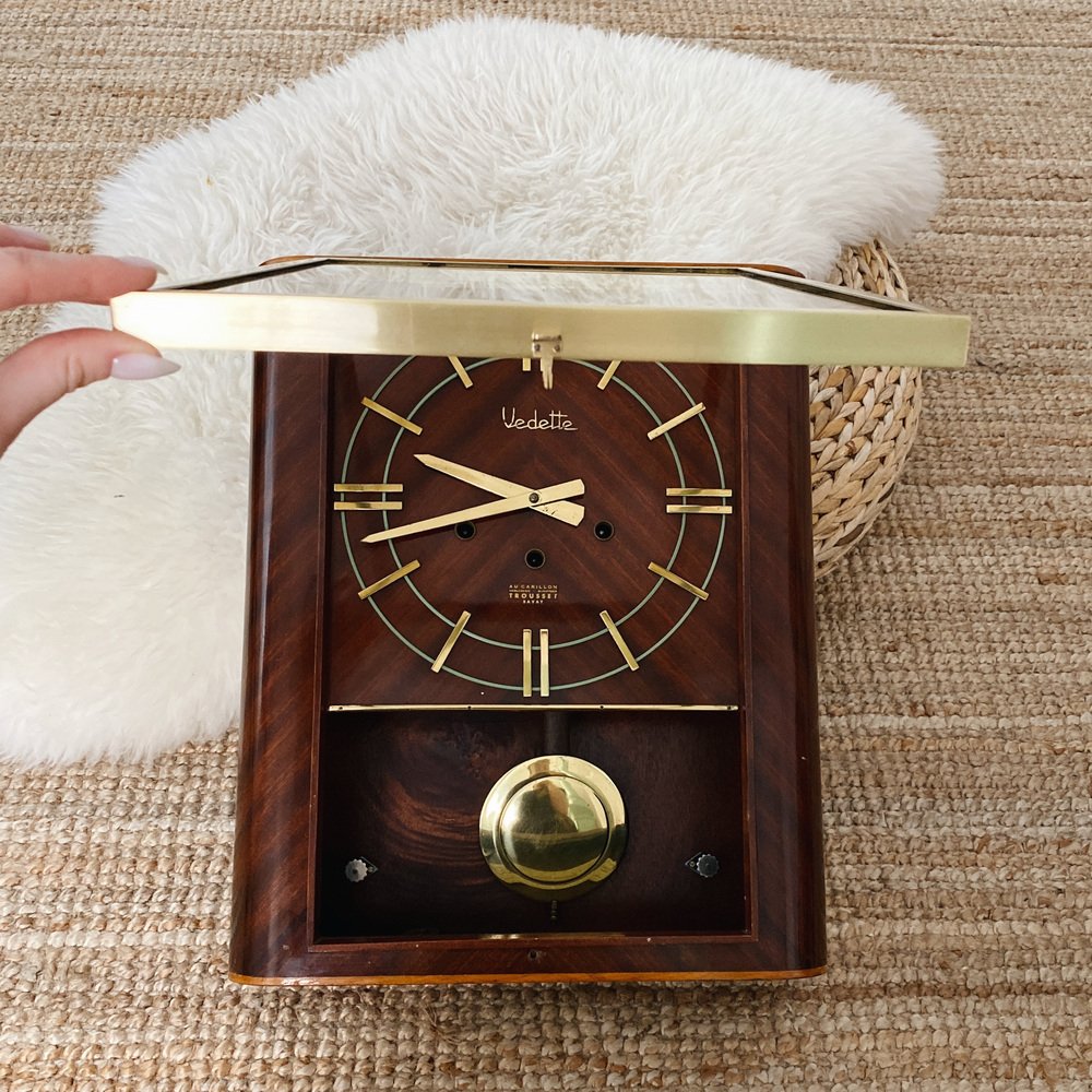 French Vedette Wall Clock, 1950s for sale at Pamono