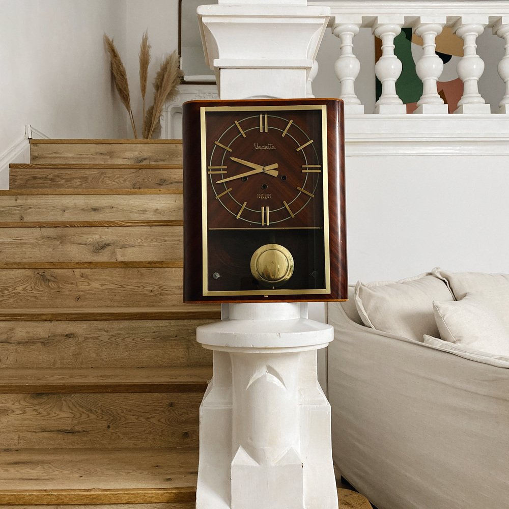 French Vedette Wall Clock, 1950s for sale at Pamono