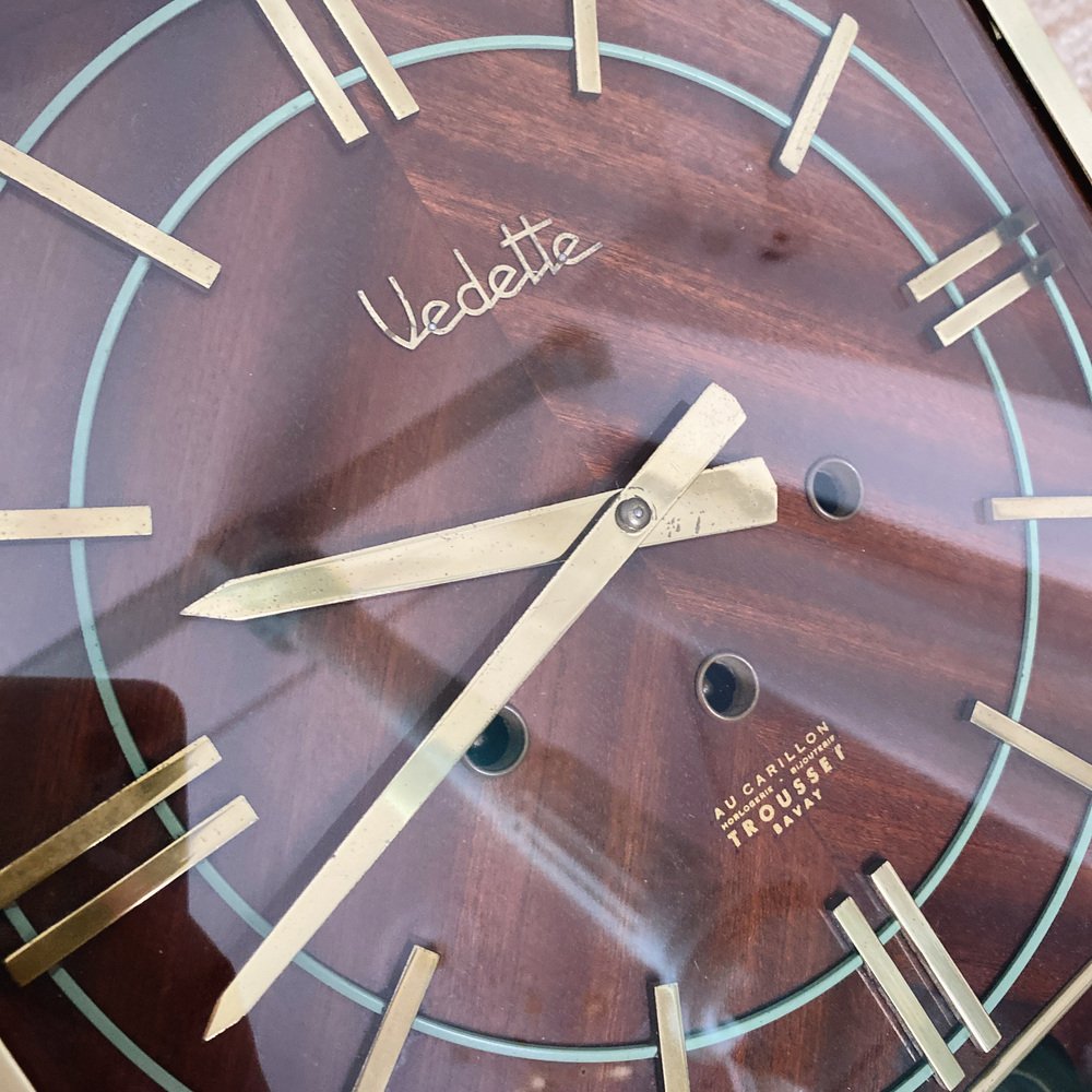 French Vedette Wall Clock, 1950s for sale at Pamono