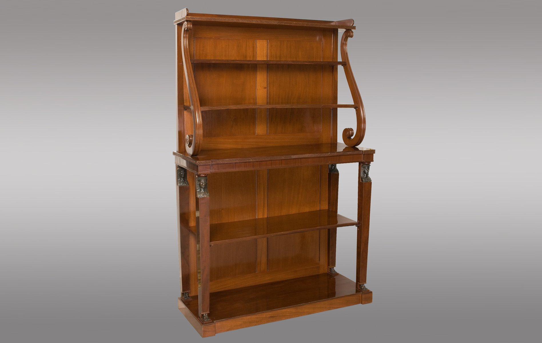 Antique Regency French Open Bookcase for sale at Pamono