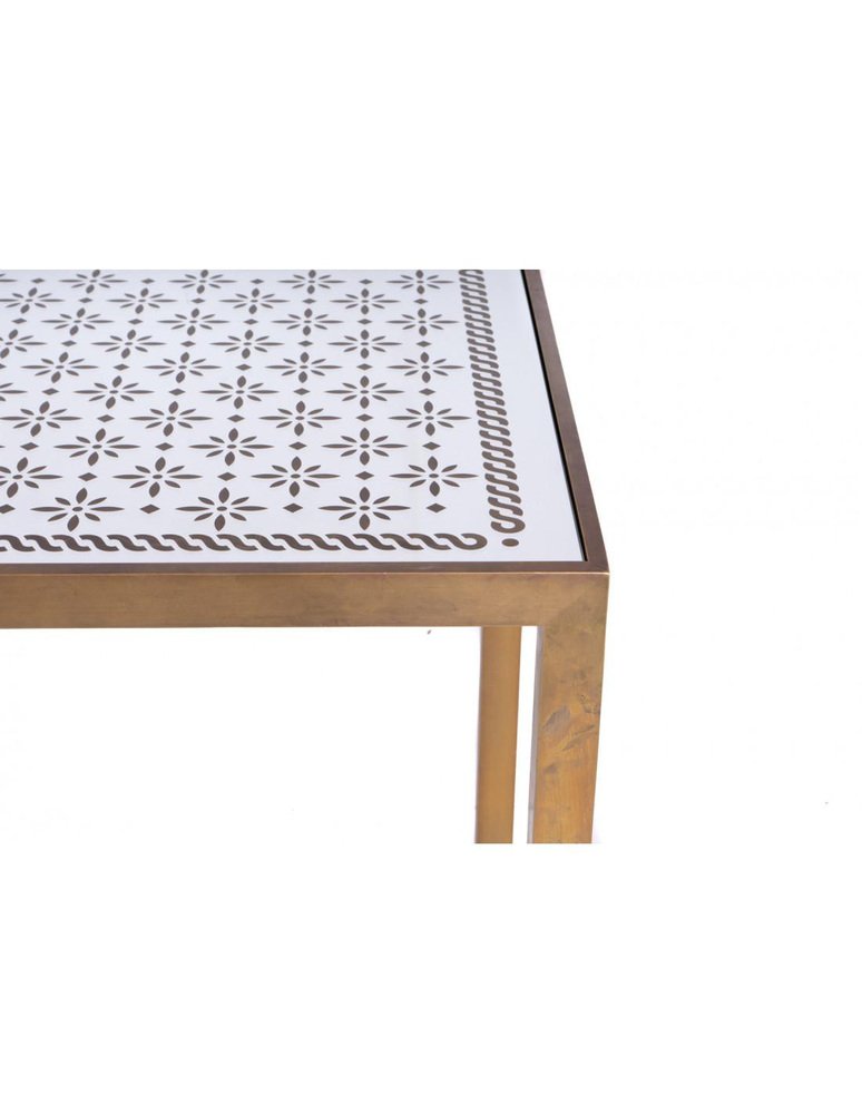 Italian Brass Coffee Table, 1960s for sale at Pamono