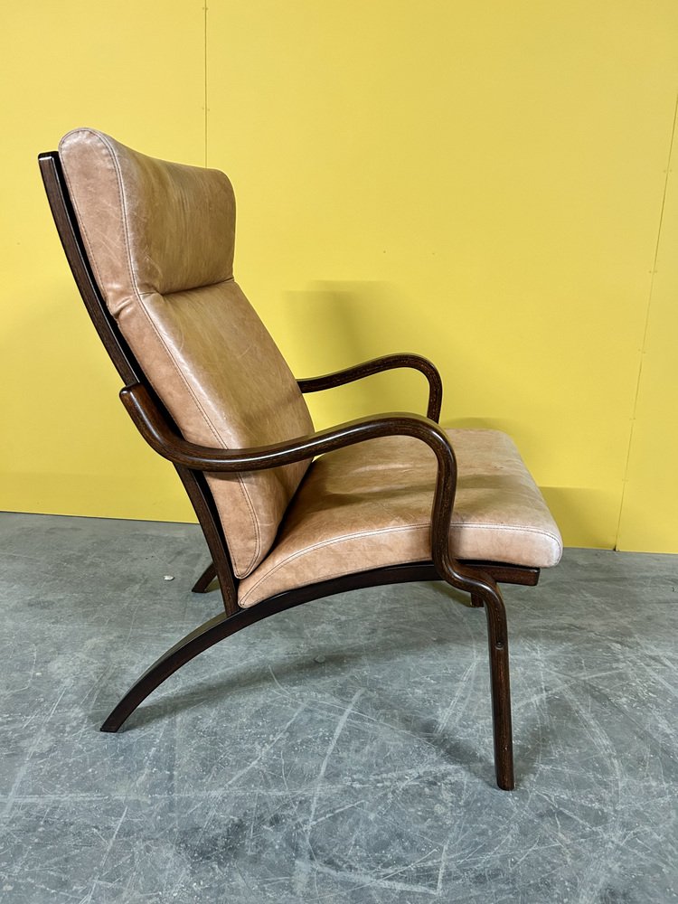 Vintage Danish Bentwood Easy Chair by Stouby, 1970s for sale at Pamono