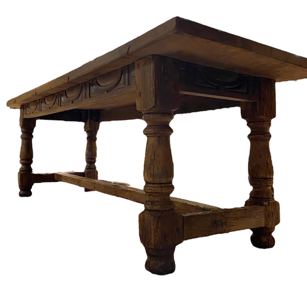 Antique Refectory Table in Oak for sale at Pamono
