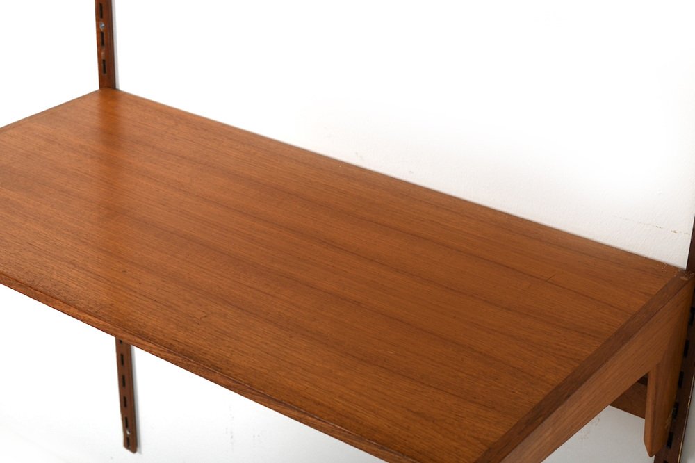 Teak Wall Shelf System by Kai Kristiansen for FM, 1960s for sale at Pamono