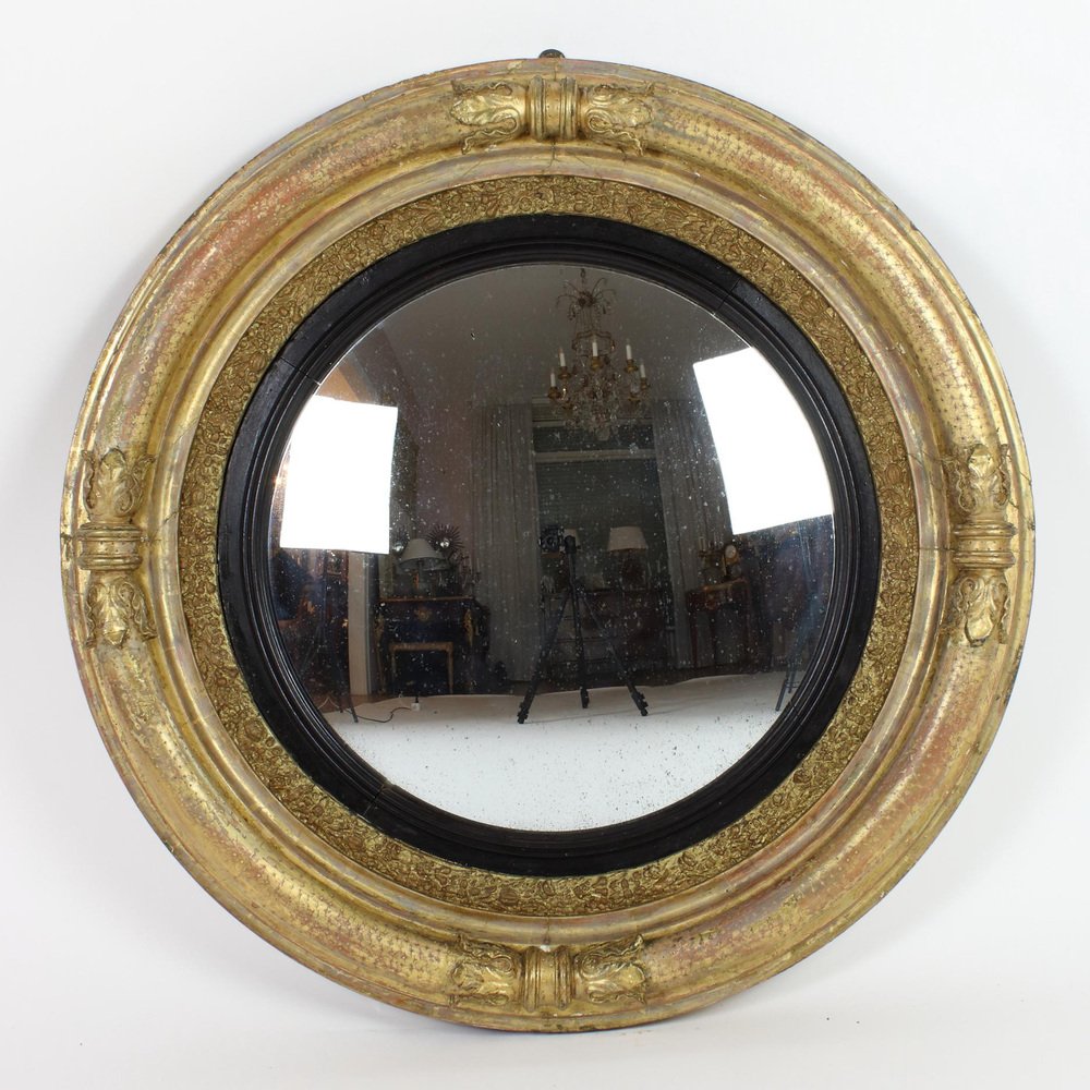 English Convex Mirror, 1800s for sale at Pamono