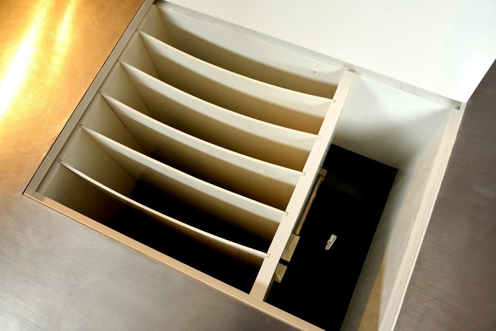 Caori Coffee Table with Concealed Storage attributed to Vico Magistreti