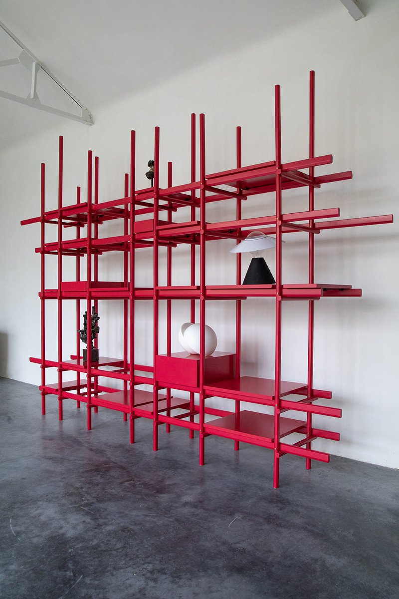 Large Vintage Italian Shelf for sale at Pamono