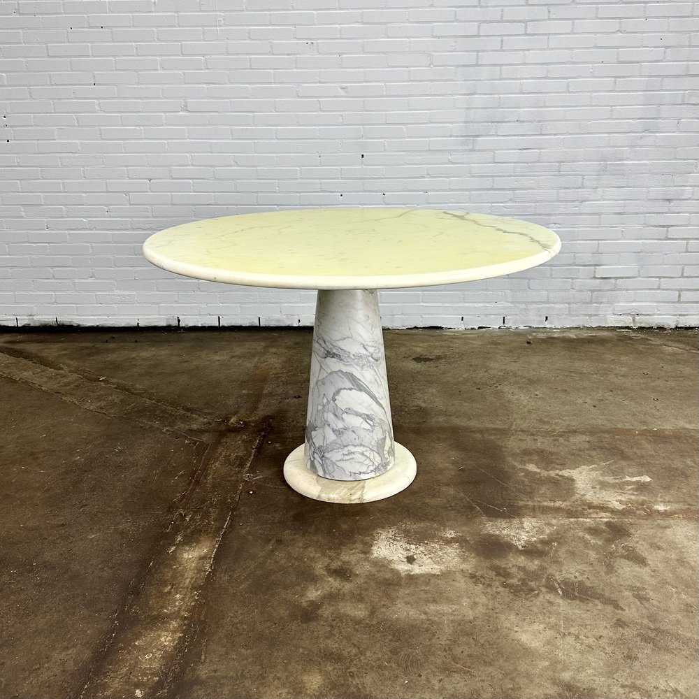 Round Marble Dining Table for sale at Pamono