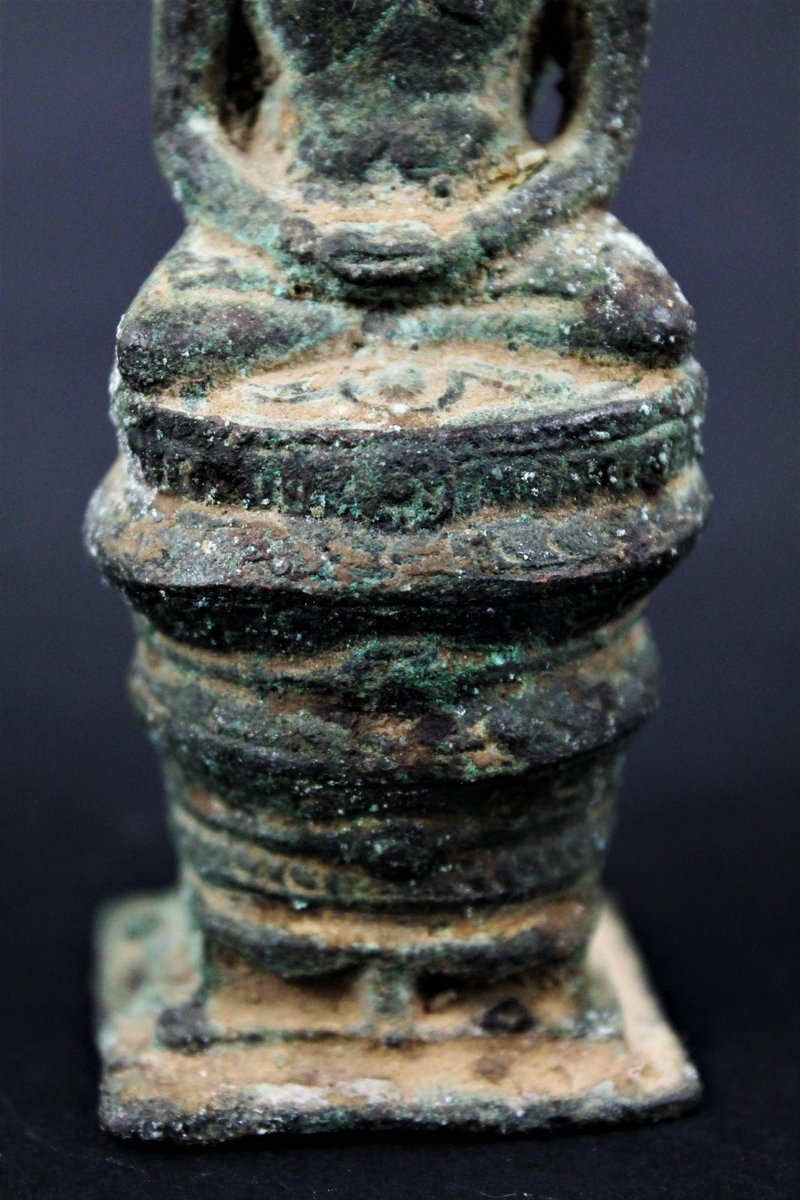 Angkor Period Khmer Artist, Buddha Naga Sculpture, 1200, Bronze for