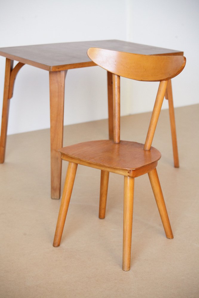 Childrens Formica Table and Chair, 1960s, Set of 2 for sale at Pamono