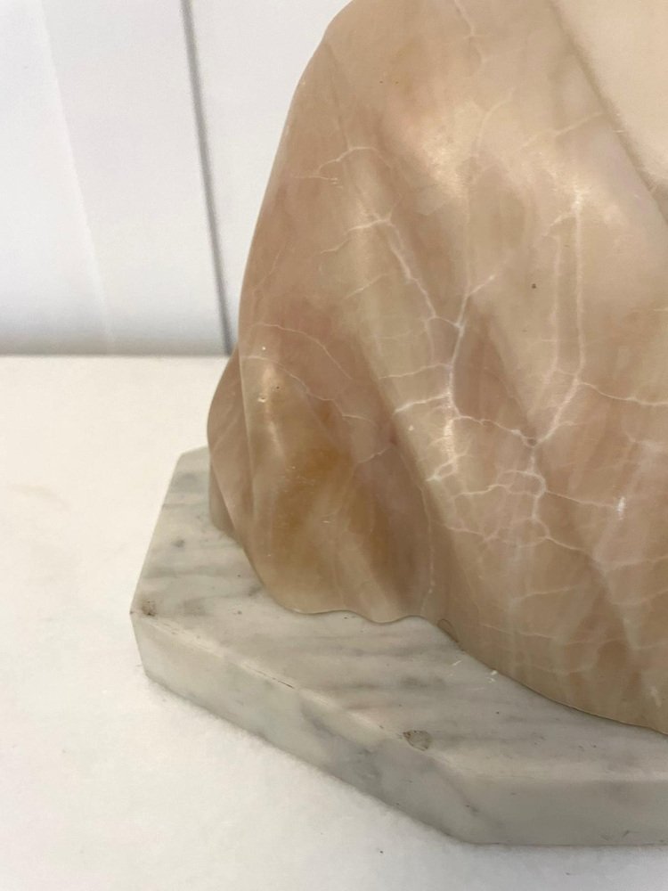 Antique Victorian Alabaster Bust, 1860 for sale at Pamono