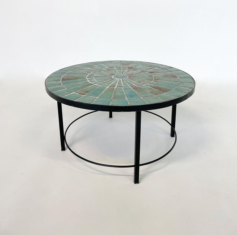 MidCentury Modern Belgian Mosaic Coffee Table by Rogier Vandeweghe for